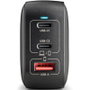 NGS Cargador de Pared GaN BUD100WTINY 100W con 2xUSB-C y 1xUSB-A Negro